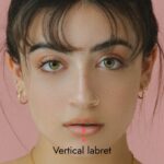 vertical labret