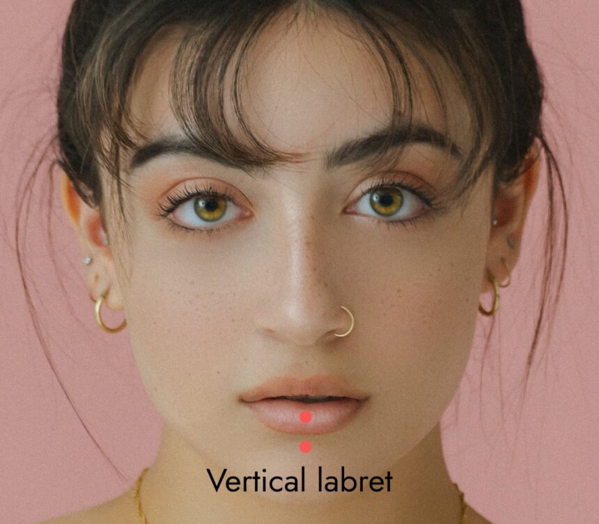 vertical labret